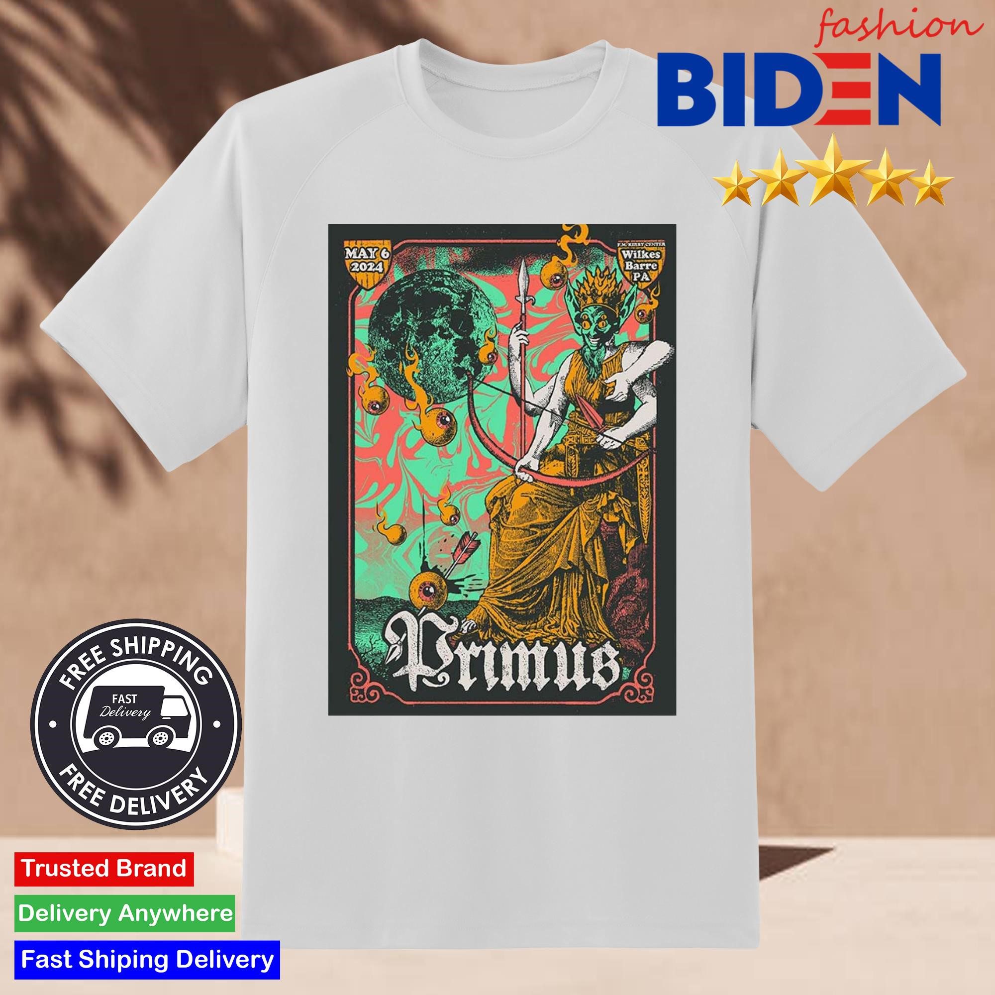 primus-poster-tonight-show-at-fm-kirby-center-in-wilkes-barre-pa-on-may-6-2024-shirt-2 Primus Poster Tonight Show At FM Kirby Center In Wilkes Barre PA On May 6 2024 Shirt