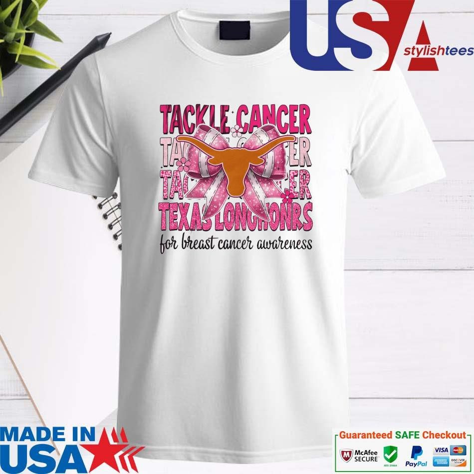 official-texas-longhorns-tackle-cancer-for-breast-cancer-awareness-shirt-1 Official Texas Longhorns Tackle Cancer For Breast Cancer Awareness Shirt