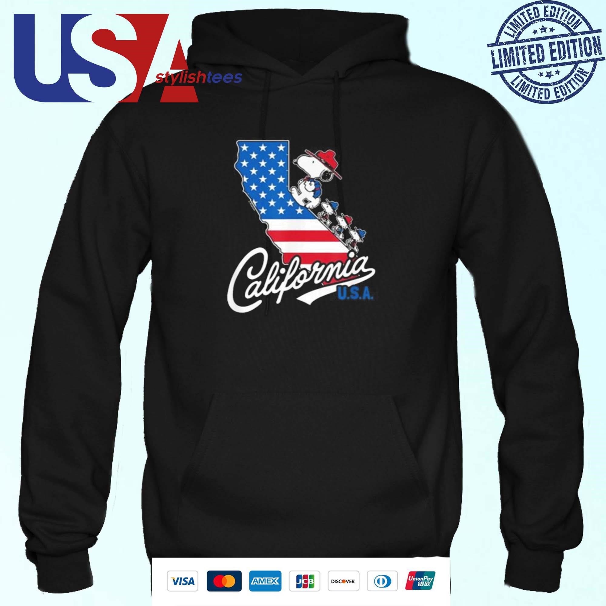 official-peanuts-snoopy-beagle-scouts-california-u-s-a-flag-fill-state-hoodie Exclusive Peanuts Snoopy Beagle Scouts California U.S.A Flag State Hoodie