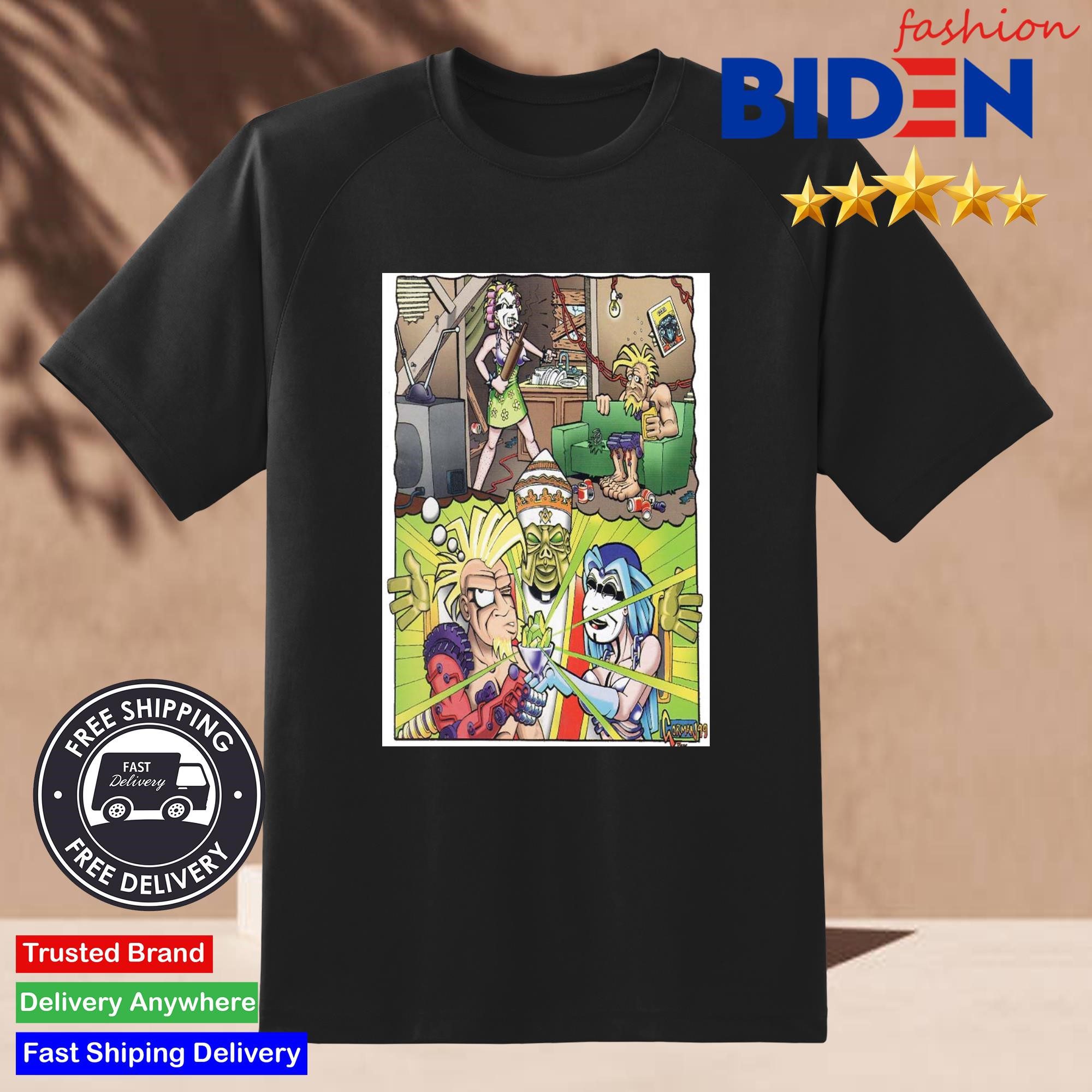 slave-pit-funnies-featuring-gwar-meet-and-beat-24-2024-tour-vip-meet-and-beat-bundle-age-of-entitlement-tour-shirt-2 Constrained Arena Hilarity Highlighting Gwar Greet and Confront 24 2024 Tour Premium Greet and Confront Set The Era of Privilege Tour Tee