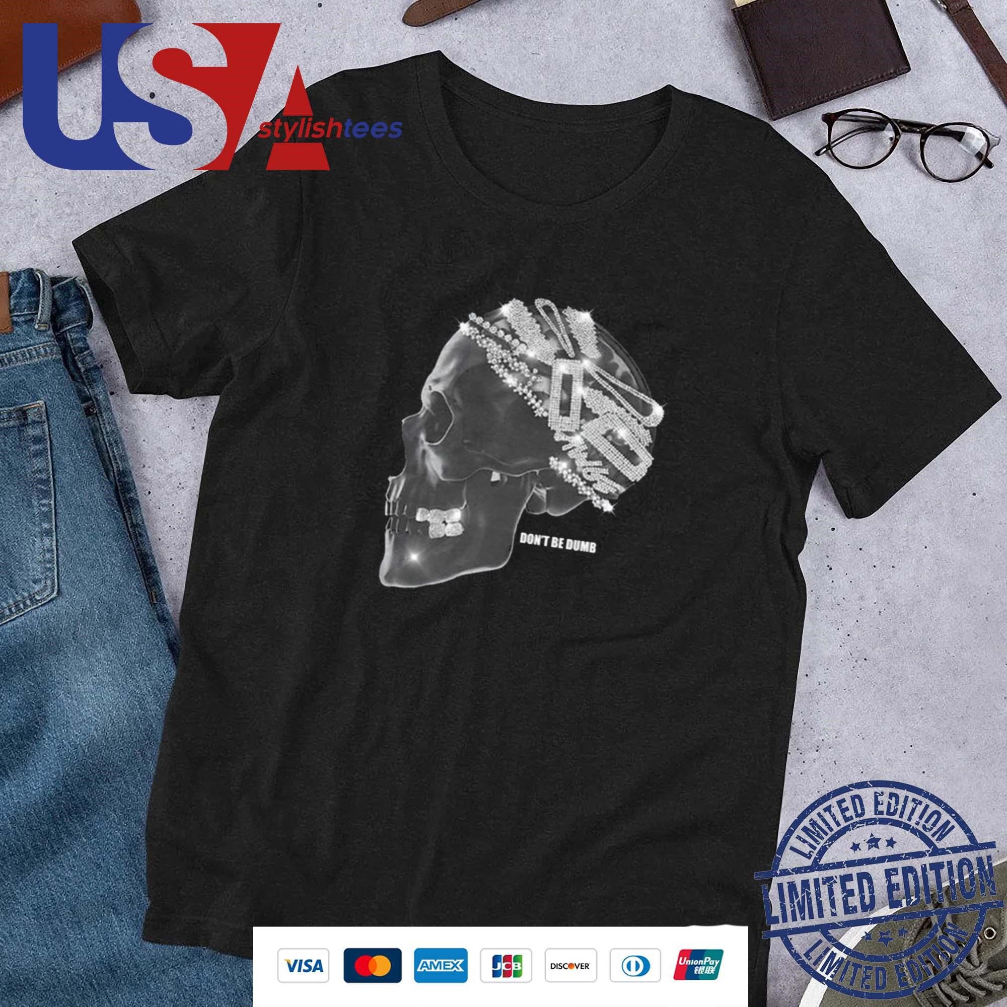 official-skull-aap-rocky-american-sabotage-dont-be-dumb-shirt-1 Authentic Skull A$Ap Rocky American Sabotage Don't Be Foolish Shirt