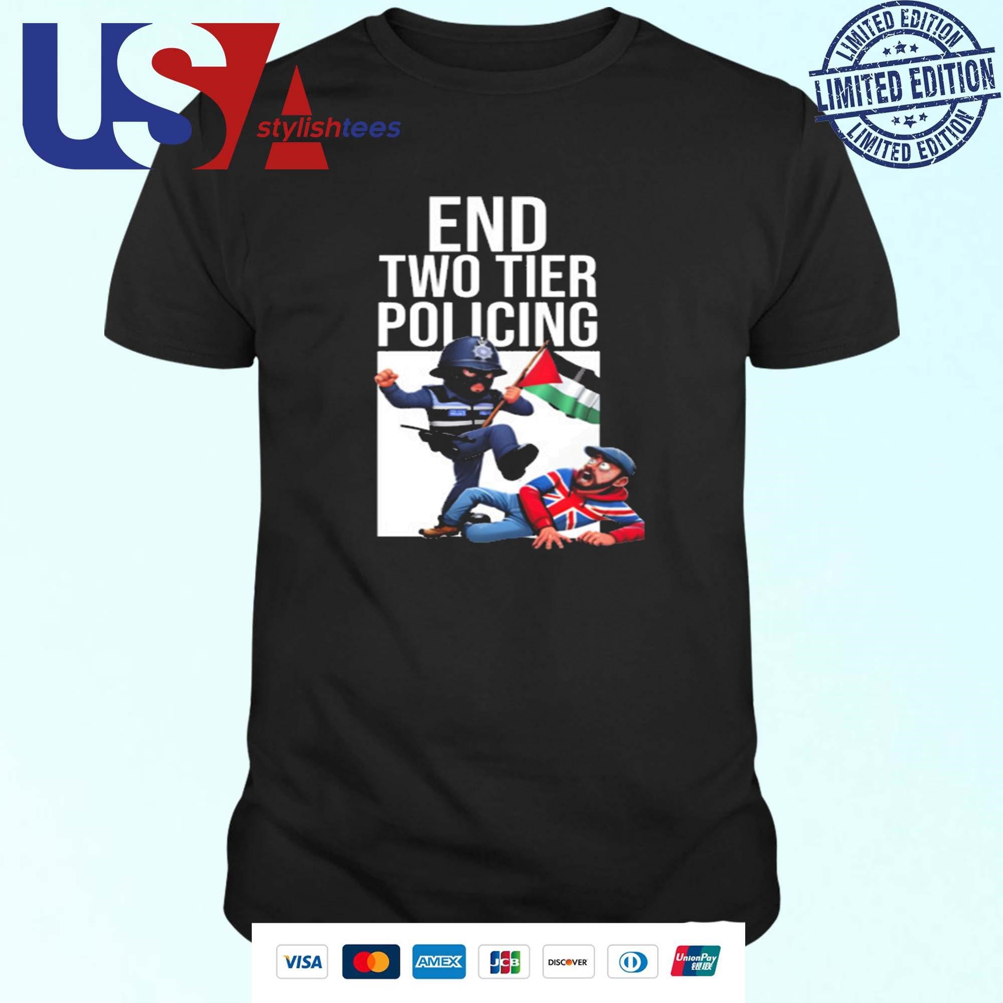 danny-roscoe-end-two-tier-policing-t-shirt-1 Danny Roscoe Stop Dual Standard Policing Shirt