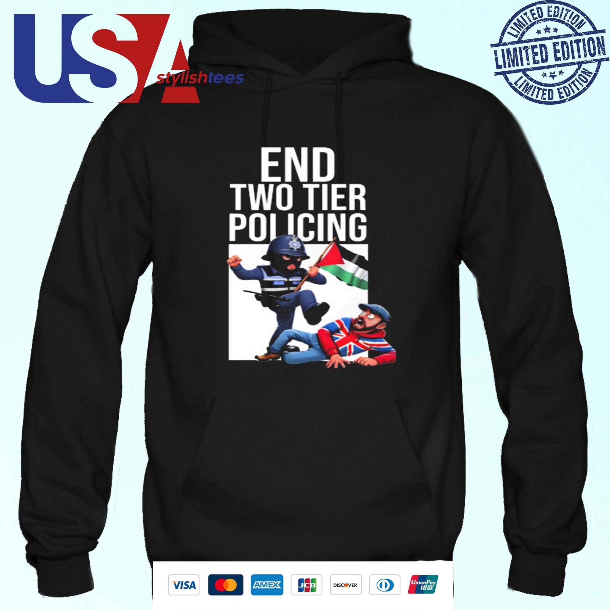 danny-roscoe-end-two-tier-policing-hoodie Danny Roscoe Stop Dual Standard Policing Hoodie