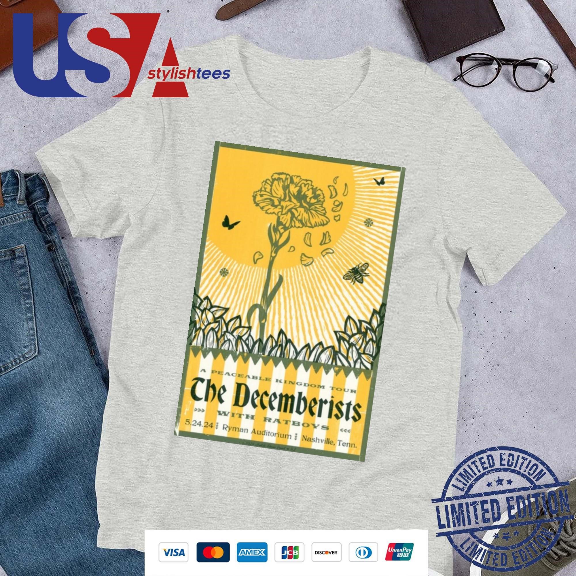 the-decemberists-ryman-auditorium-nashville-tn-may-24-2024-poster-shirt The Decemberists Ryman Auditorium, Nashville, TN May 24, 2024 Poster Shirt