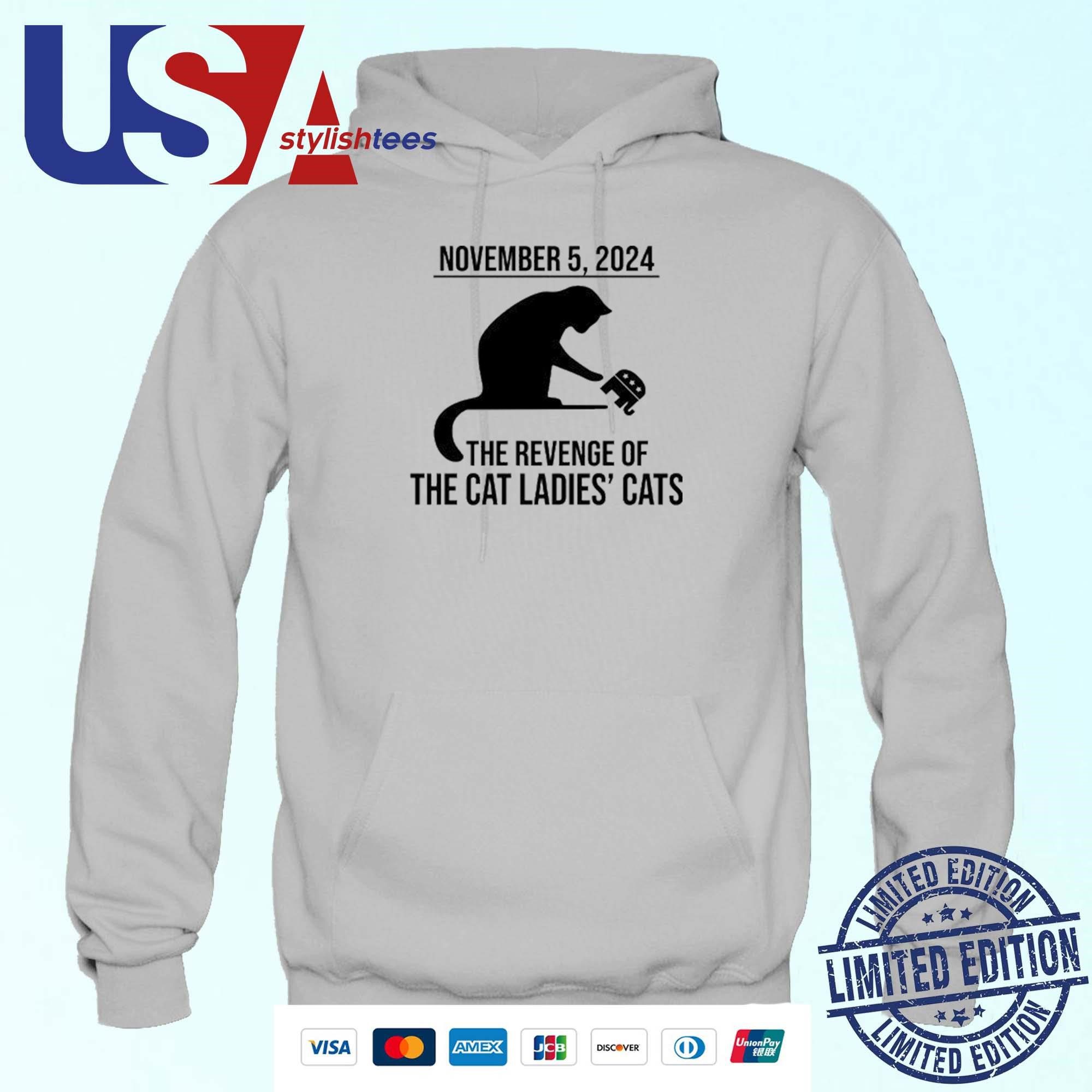 november-5-2024-the-revenge-of-the-cat-ladies-cats-kamala-harris-hoodie November 5 2024 The Revenge Of The Cat Ladies Cats Kamala Harris Hoodie