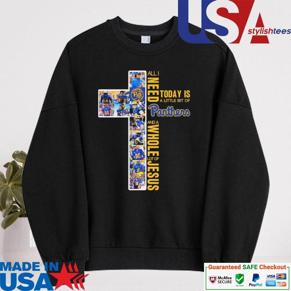 official-pitt-panthers-all-i-need-today-is-a-little-bit-of-panthers-and-a-whole-lot-of-jesus-sweater Official Pitt Panthers All I Require Today Is Some Panthers And Lots Of Jesus Sweater