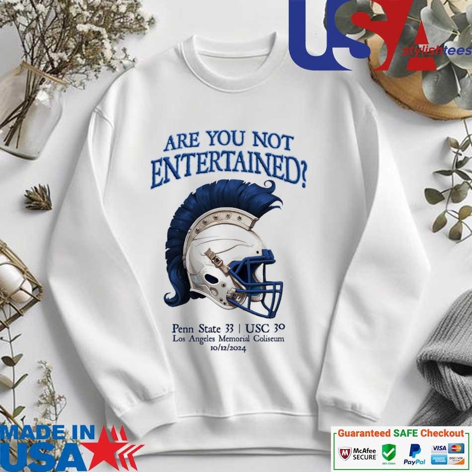 authentic-are-you-not-entertained-penn-state-33-usc-30-los-angeles-memorial-coliseum-10-12-2024-sweater Authentic Are You Not Entertained Penn State 33 USC 30 Los Angeles Memorial Coliseum 10 12 2024 sweater