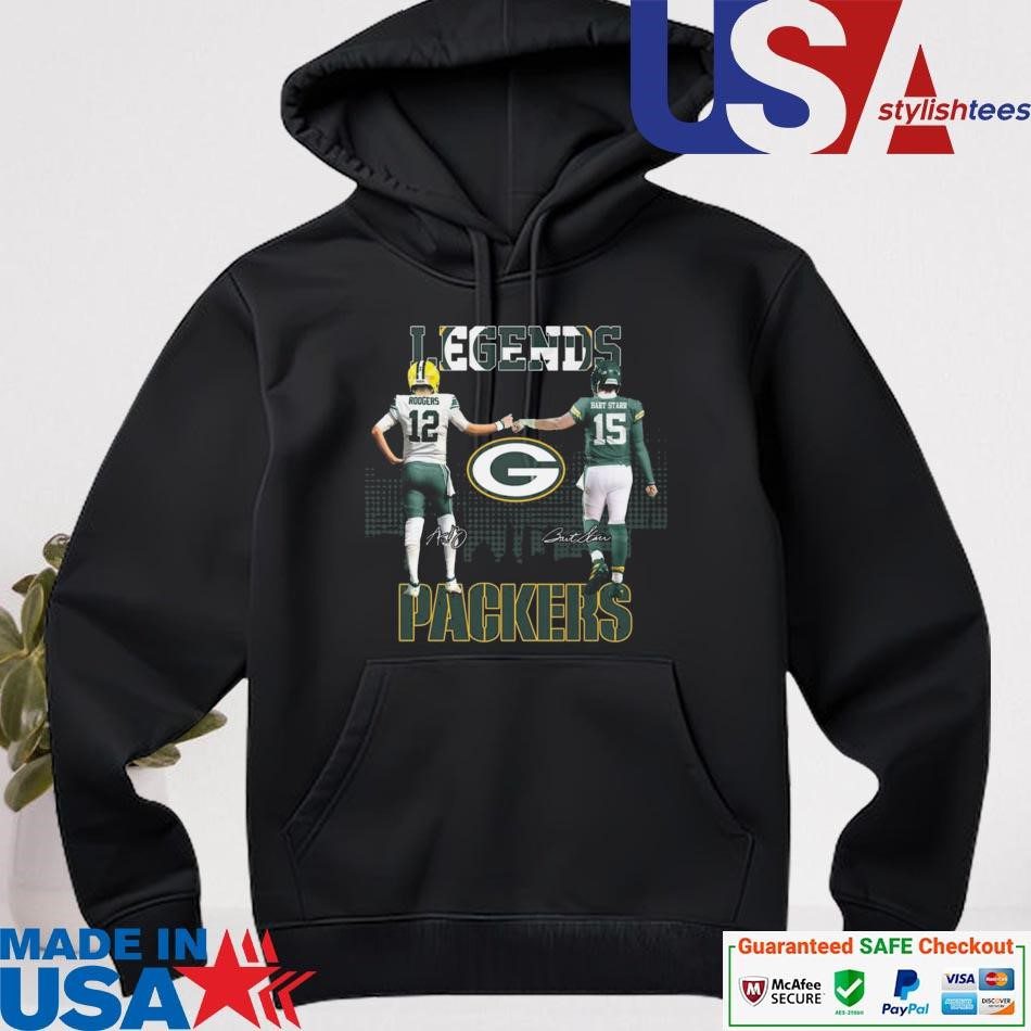 official-green-bay-packers-legends-aaron-rodgers-x-bart-starr-signatures-hoodie Official Green Bay Packers Legends Aaron Rodgers x Bart Starr Signatures hoodie