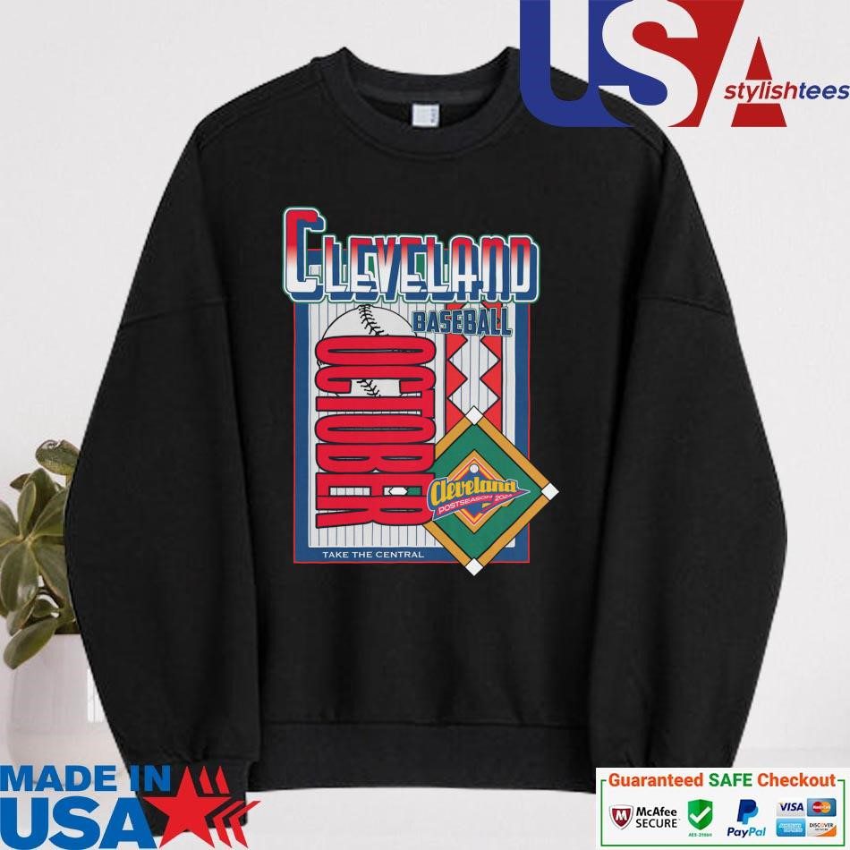 official-cleveland-guardians-baseball-october-take-the-central-2024-sweater Official Cleveland Guardians Baseball October Seize The Central 2024 sweater
