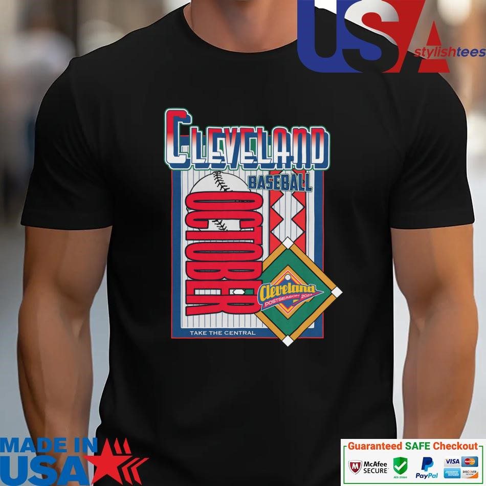 official-cleveland-guardians-baseball-october-take-the-central-2024-unisex Official Cleveland Guardians Baseball October Seize The Central 2024 unisex
