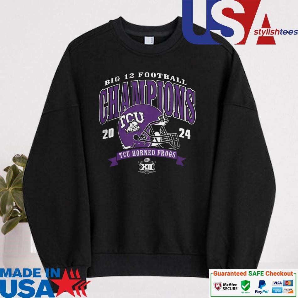 authorized-big-12-football-league-titleholders-tcu-horned-frogs-2024-helmet-sweater Authorized Big 12 Football League Titleholders TCU Horned Frogs 2024 Helmet sweater