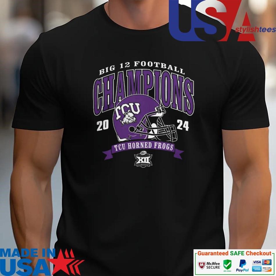authorized-big-12-football-league-titleholders-tcu-horned-frogs-2024-helmet-unisex Authorized Big 12 Football League Titleholders TCU Horned Frogs 2024 Helmet unisex