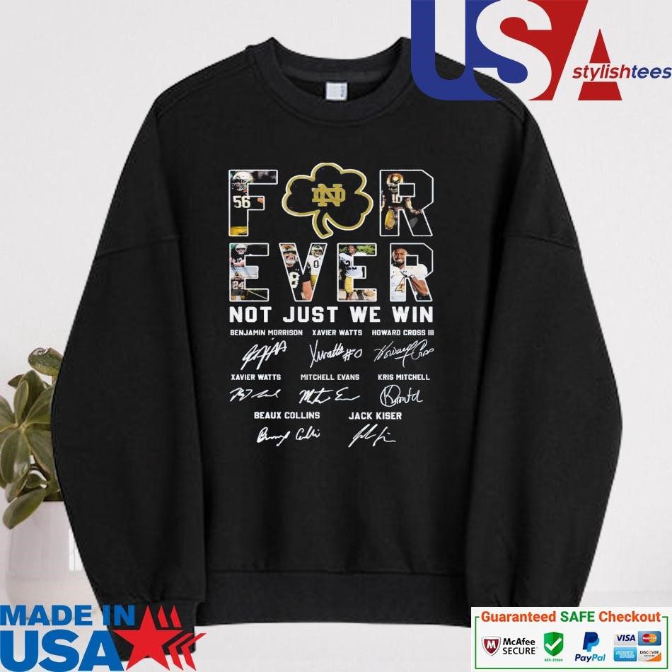 official-notre-dame-fighting-irish-forever-not-just-when-we-win-signatures-sweater Official Notre Dame Fighting Irish Forever Not Just When We Win Signatures sweater