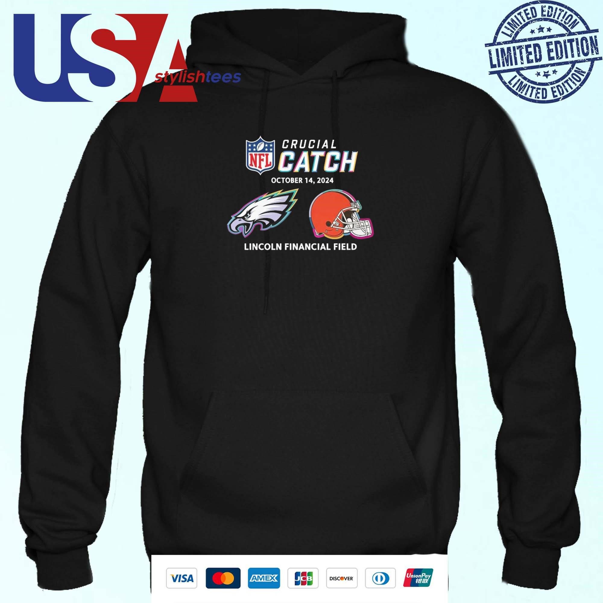 philadelphia-eagles-vs-cleveland-browns-october-14-2024-nfl-crucial-catch-hoodie Philadelphia Eagles vs Cleveland Browns October 14, 2024 NFL Crucial Catch Hoodie