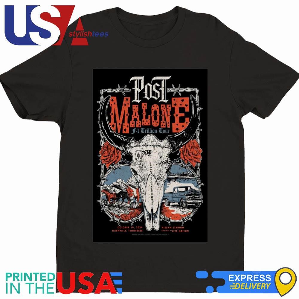 post-malone-october-19-2024-nissan-stadium-in-nashville-tn-t-shirt-1 Post Malone October 19 2024 Nissan Stadium in Nashville TN Apparel