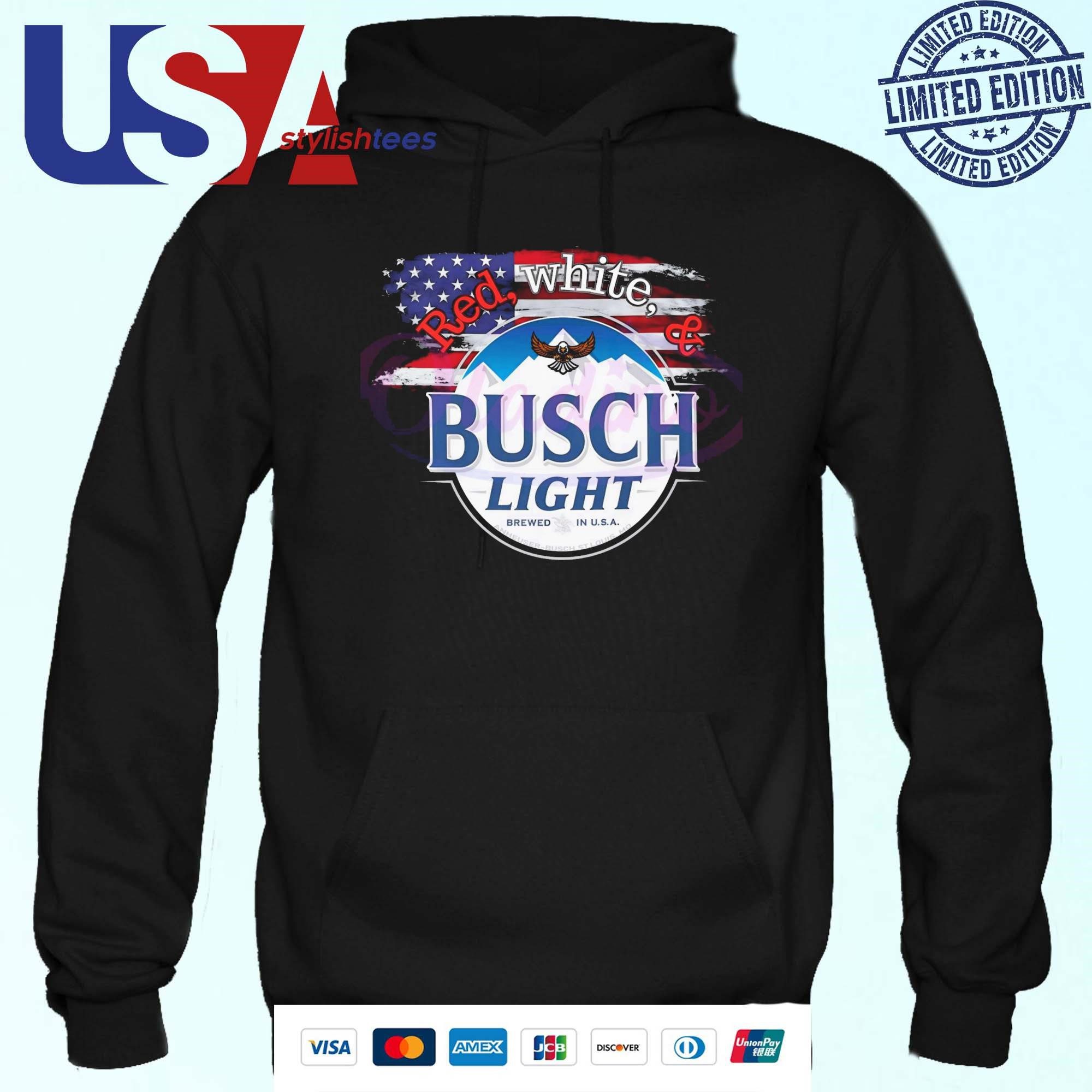 red-white-and-busch-light-patriotic-beer-2024-hoodie Patriotic Red White And Busch Light Beer 2024 Hoodie