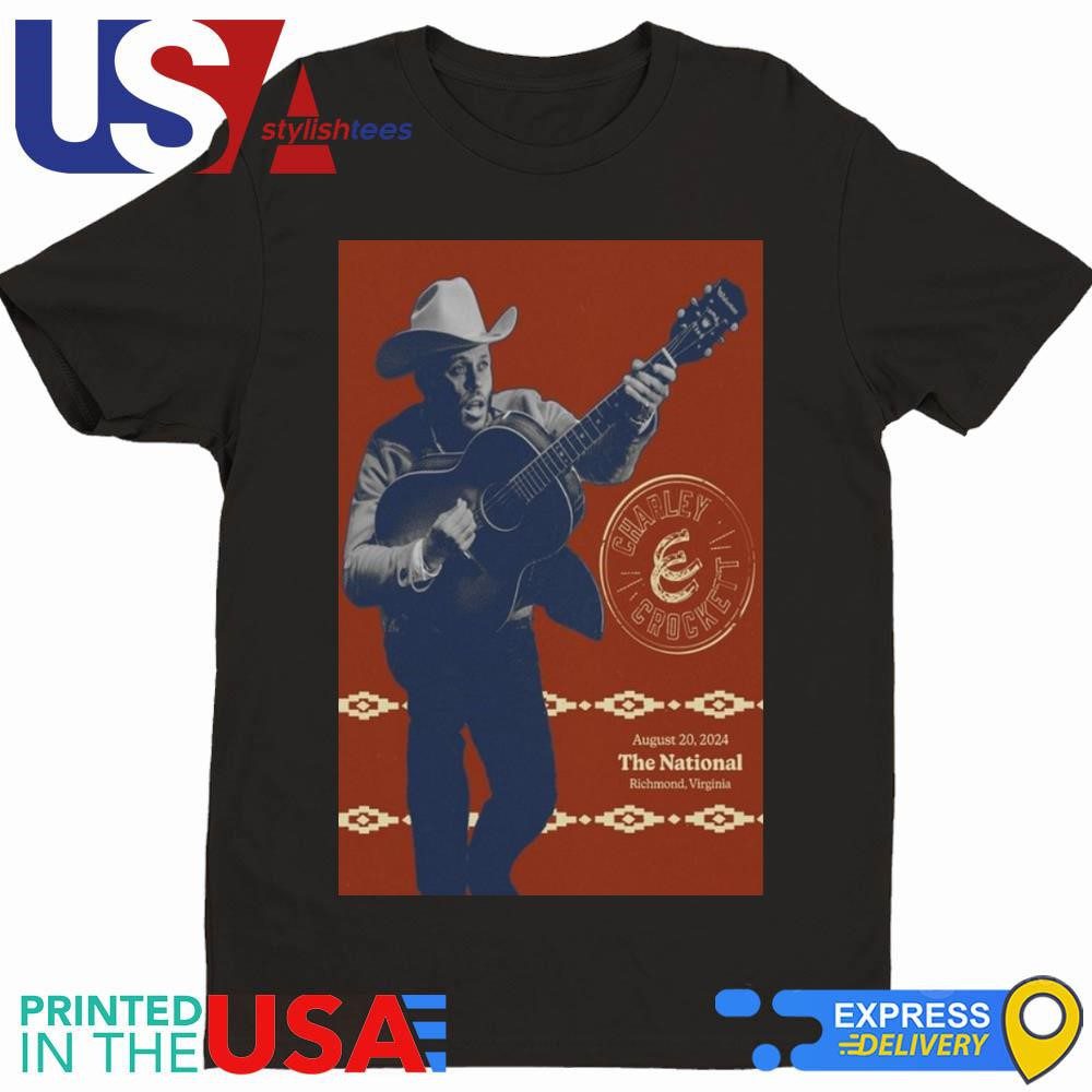 charley-crockett-richmond-va-the-national-august-20-2024-shirt-1 Charley Crockett Richmond, VA, The National August 20, 2024 Shirt