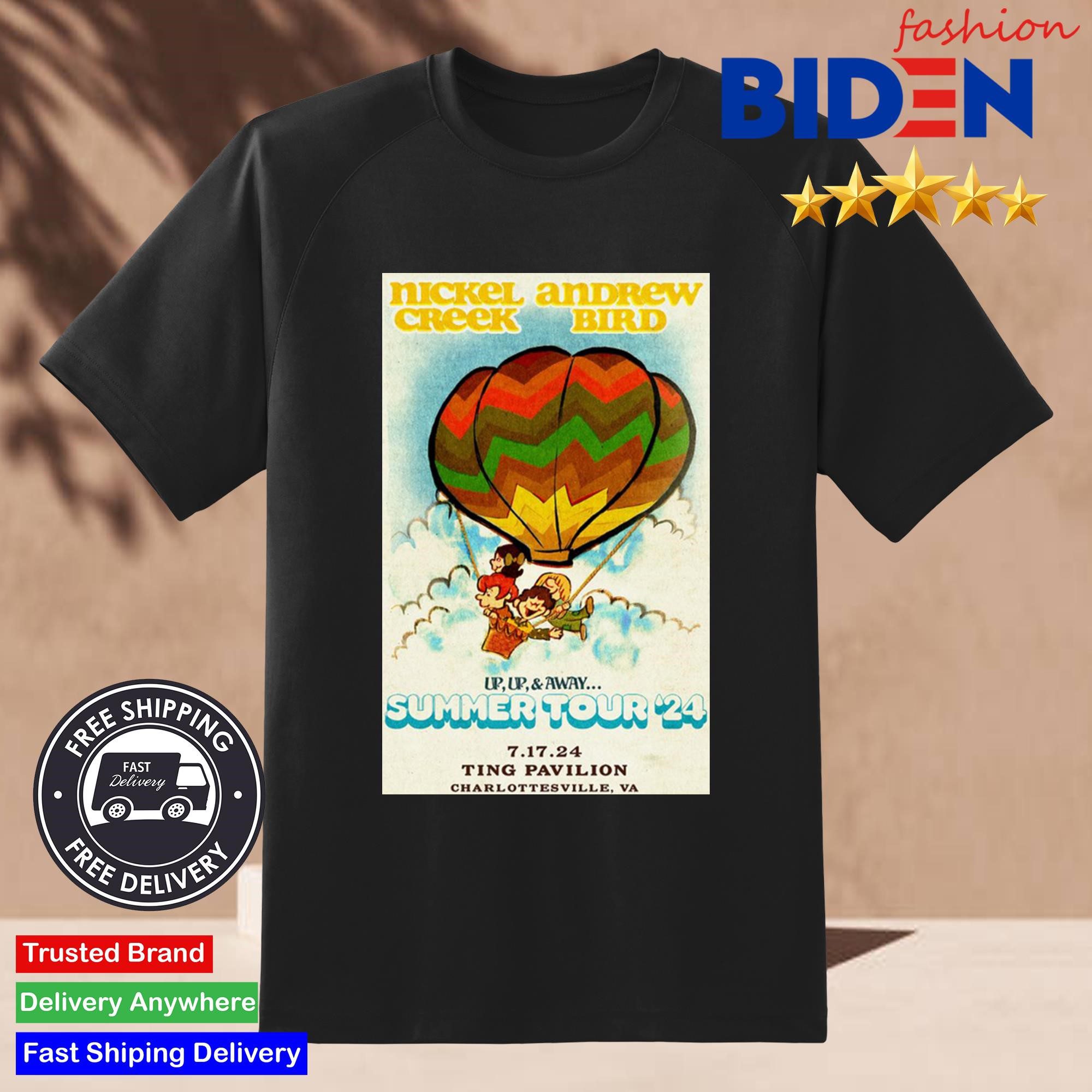 nickel-creek-and-andrew-bird-july-7-2024-ting-pavilion-charlottesville-va-shirt-2 Nickel Creek and Andrew Bird July 7 2024 Ting Pavilion Charlottesville VA T-shirt