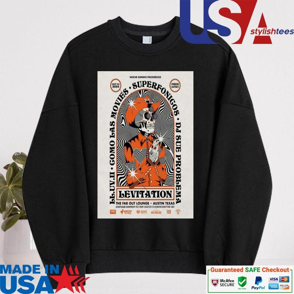 official-levitation-oct-31-2024-the-far-out-lounge-in-austin-tx-sweater Official Levitation Oct 31 2024 The Far Out Lounge In Austin TX sweater