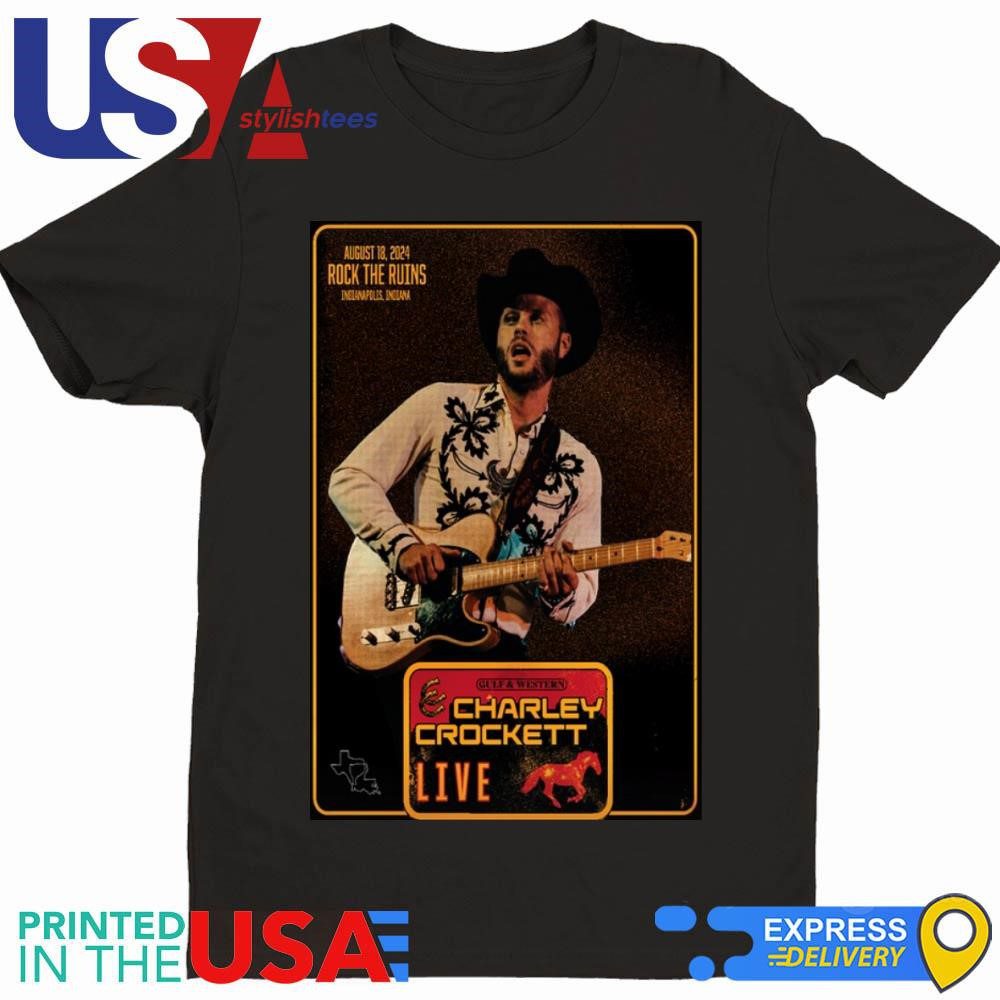 rpcxhken-charley-crockett-rock-the-ruins-at-holliday-park-in-indianapolis-in-august-18-2024-shirt-1 Charley Crockett Rock The Ruins At Holliday Park in Indianapolis IN August 18 2024 Shirt