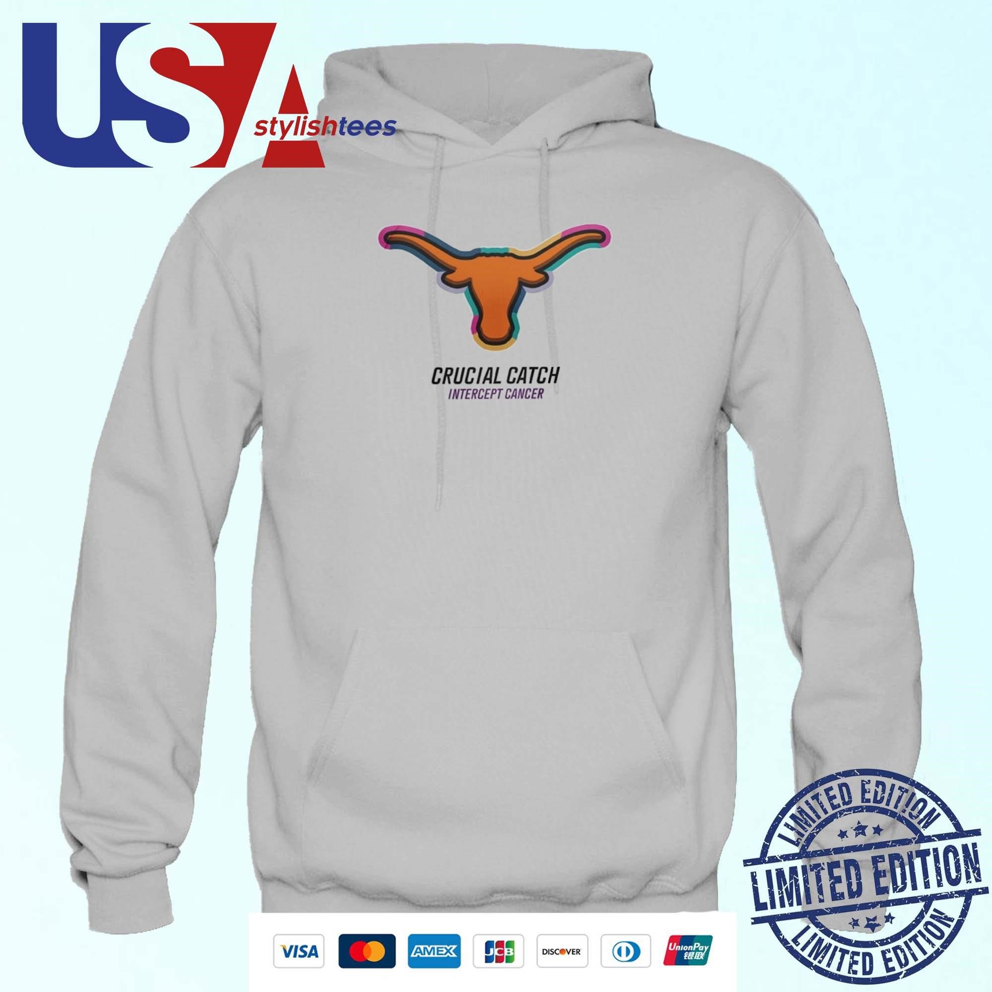 texas-longhorns-crucial-catch-intercept-beat-cancer-2024-hoodie Texas Longhorns Crucial Catch Intercept Beat Cancer 2024 Hoodie