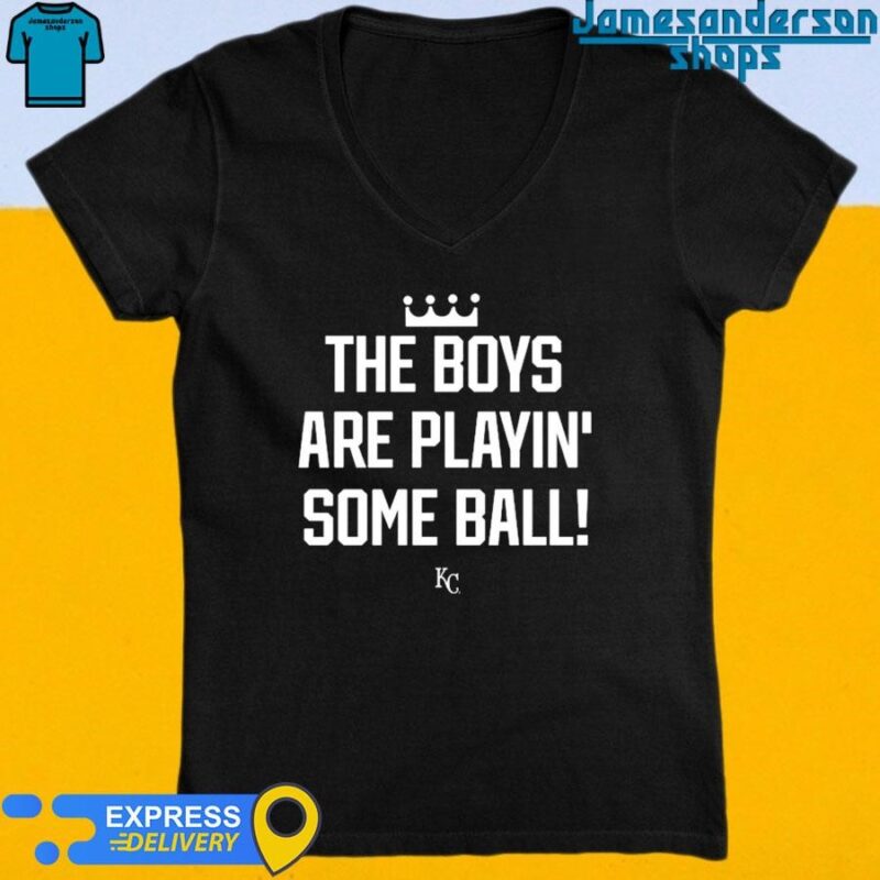 Official The Boys Are Playin' Some Ball V-Neck