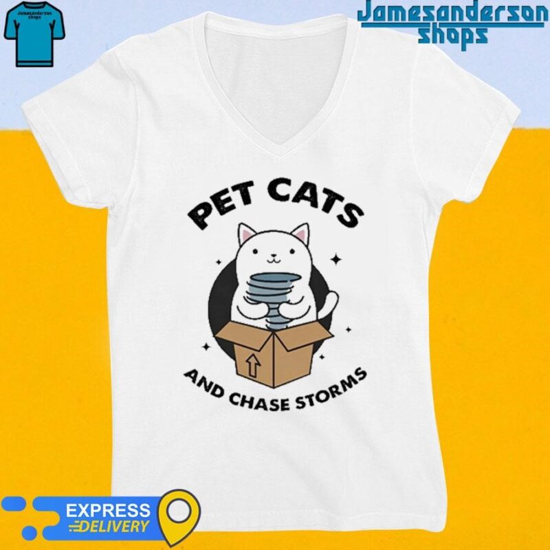 Official Helicity Pet Cats And Chase Storms V-Neck