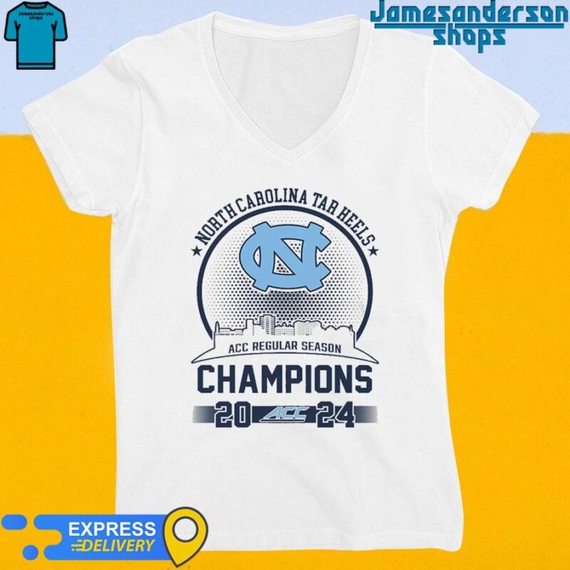 North Carolina Tar Heels ACC Regular Season Champions 2024 shirt V-Neck