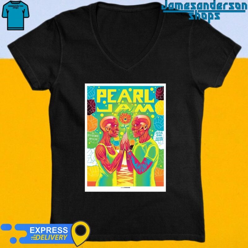 Pearl Jam With Deep Sea Diver May 18,2024 Las Vegas Nevada MGM Grand Garden Arena Tour V-Neck