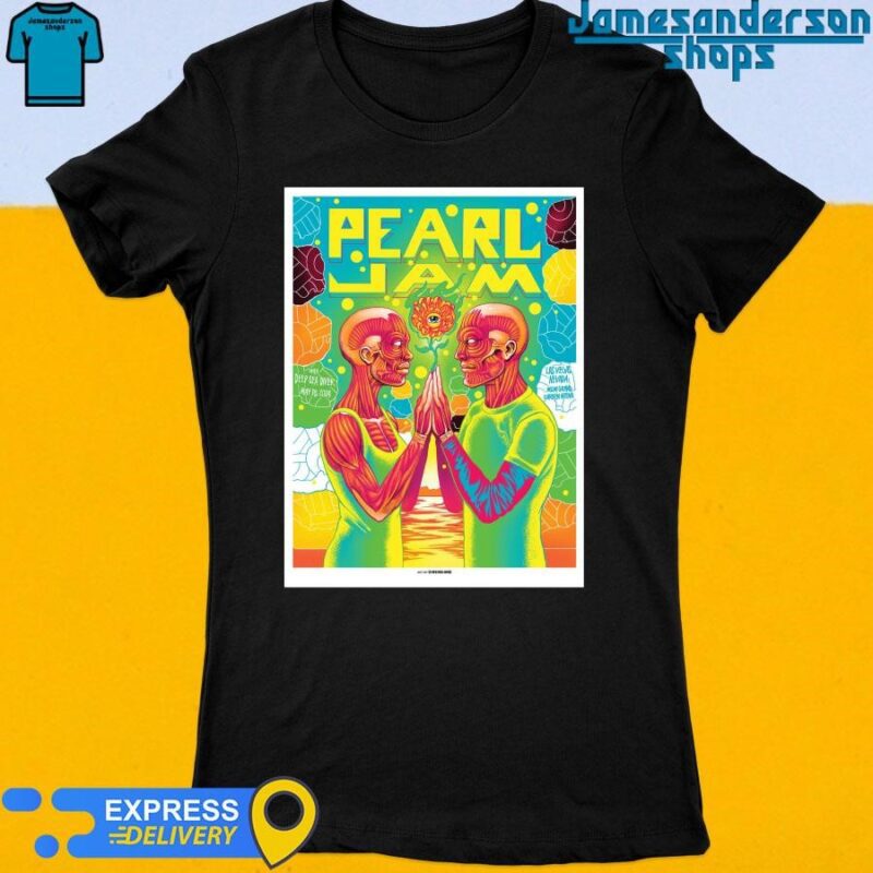 Pearl Jam With Deep Sea Diver May 18,2024 Las Vegas Nevada MGM Grand Garden Arena Tour Women's t-shirt