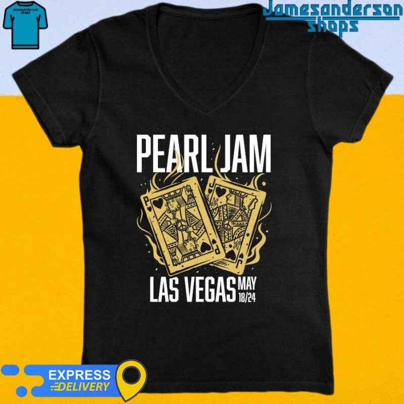 Pearl Jam MGM Grand Garden Arena Las Vegas Tour 2024 V-Neck