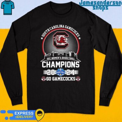 South Carolina Gamecocks Sec Women’s Basketball Champions 2024 Go Gamecocks shirt Long Sleeve