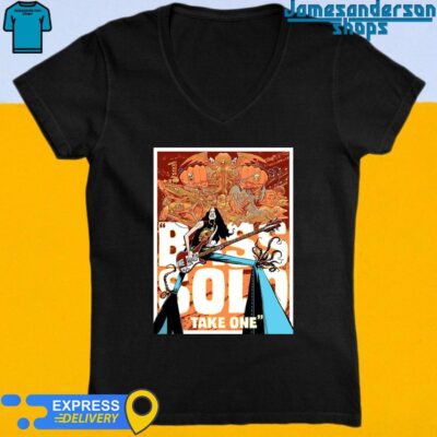 Official Metallica Bass Solo Take One Metalmongrol Cliff Burton Poster Exclusively At The M72 Pop Up Shop 2024 M72 World Tour V-Neck