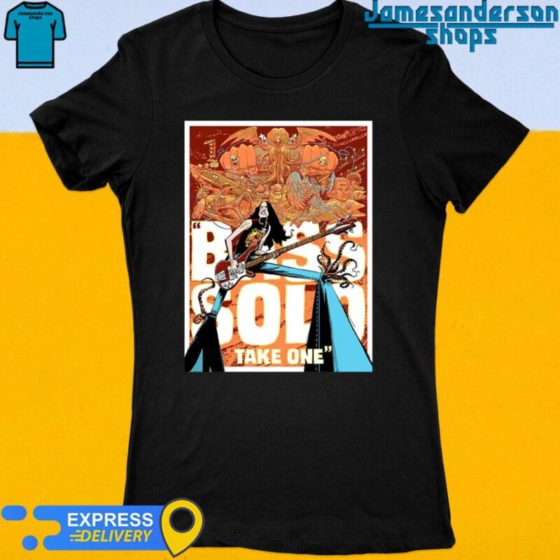 Official Metallica Bass Solo Take One Metalmongrol Cliff Burton Poster Exclusively At The M72 Pop Up Shop 2024 M72 World Tour Women's t-shirt