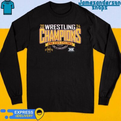 Iowa State Cyclones Big 12 Conference 2024 Wrestling Champions shirt Long Sleeve