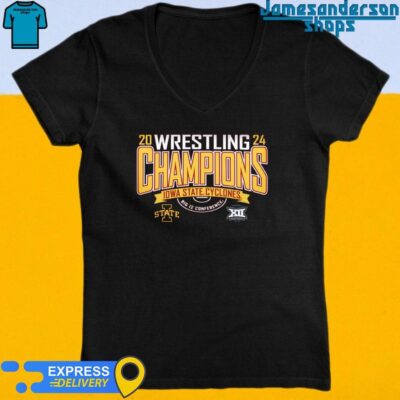 Iowa State Cyclones Big 12 Conference 2024 Wrestling Champions shirt V-Neck