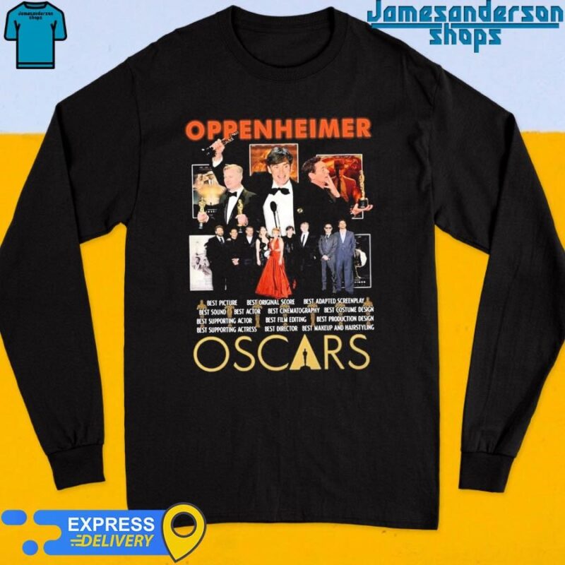 Oppenheimer Oscars 2024 shirt Long Sleeve