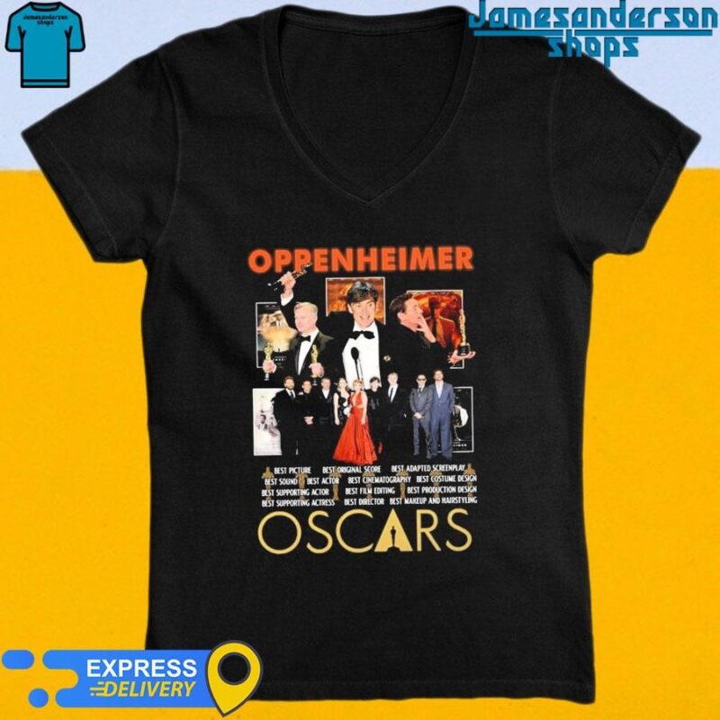 Oppenheimer Oscars 2024 shirt V-Neck