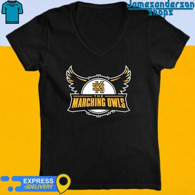 Official The Marching Owls Logo V-Neck
