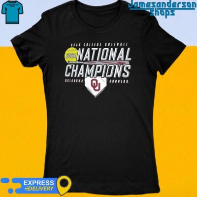 Official Oklahoma Sooners 2024 NCAA College Softball National Champions Women's t-shirt