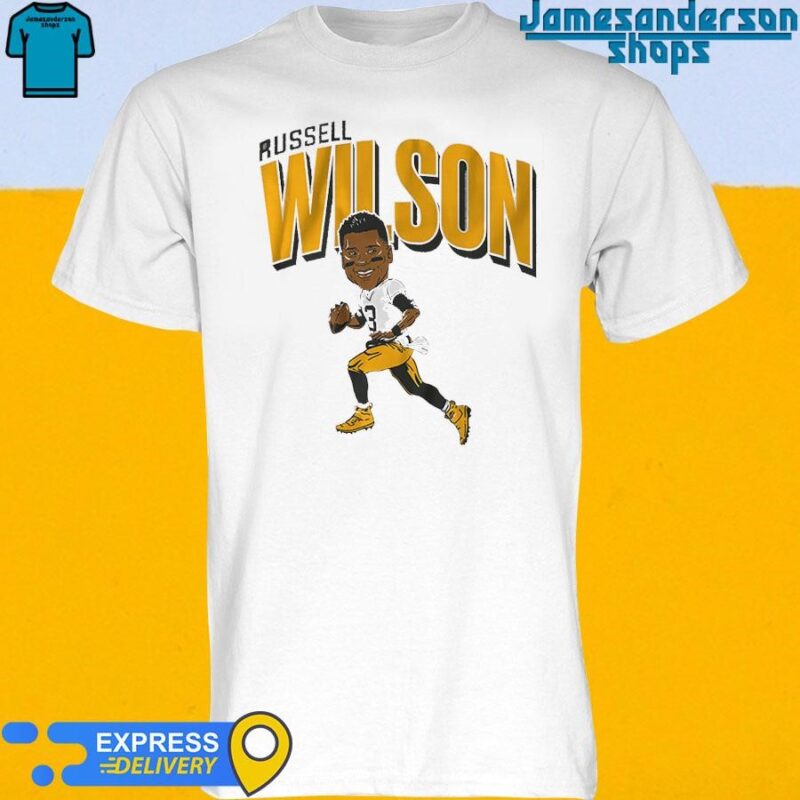 Official Pittsburgh Steelers Russell Wilson Caricature shirt T-Shirt