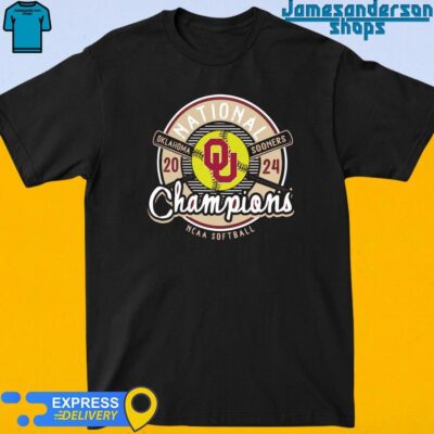 Official Oklahoma Sooners 2024 NCAA Softball National Champions shirt