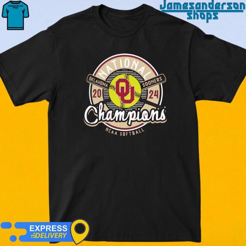 Official Oklahoma Sooners 2024 NCAA Softball National Champions shirt