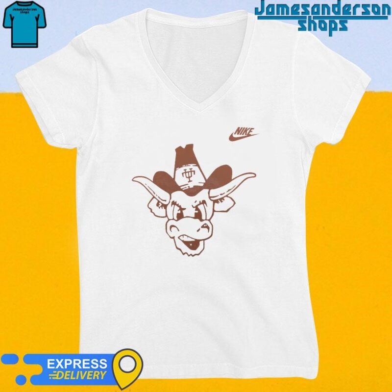 Official Texas Longhorns Nike Blitz Evergreen Legacy Primary Tri-Blend V-Neck