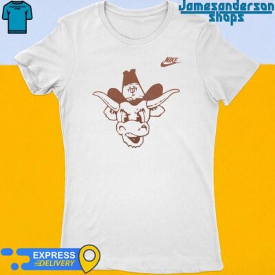 Official Texas Longhorns Nike Blitz Evergreen Legacy Primary Tri-Blend Women's t-shirt