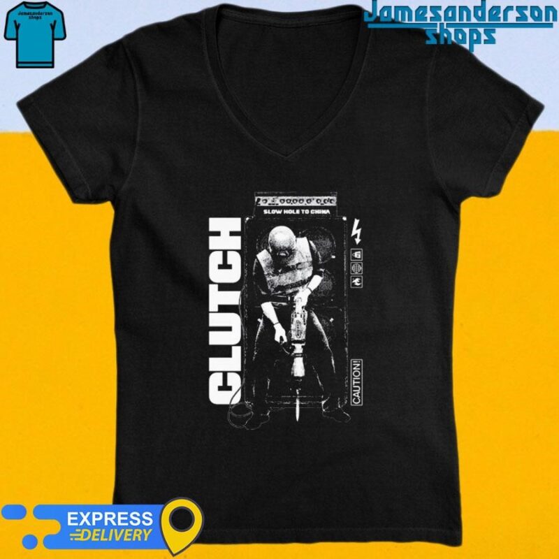 Official Clutch Slow Hole To China V-Neck