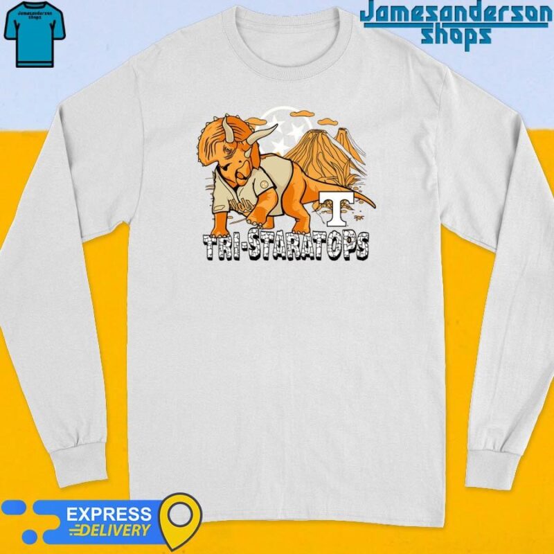 Official Tennessee Volunteers Tri-Staratops Baseball Long Sleeve