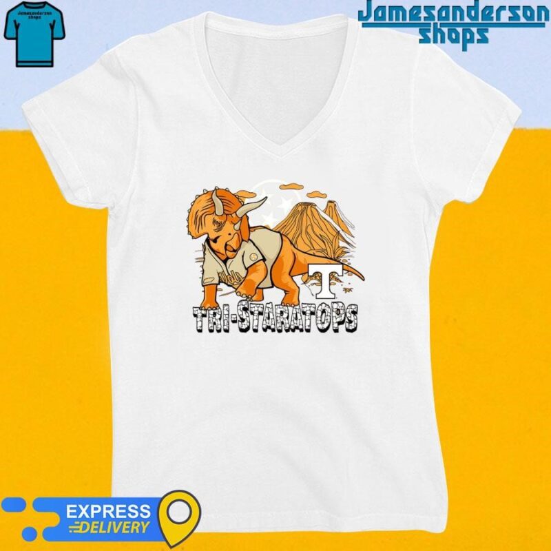 Official Tennessee Volunteers Tri-Staratops Baseball V-Neck
