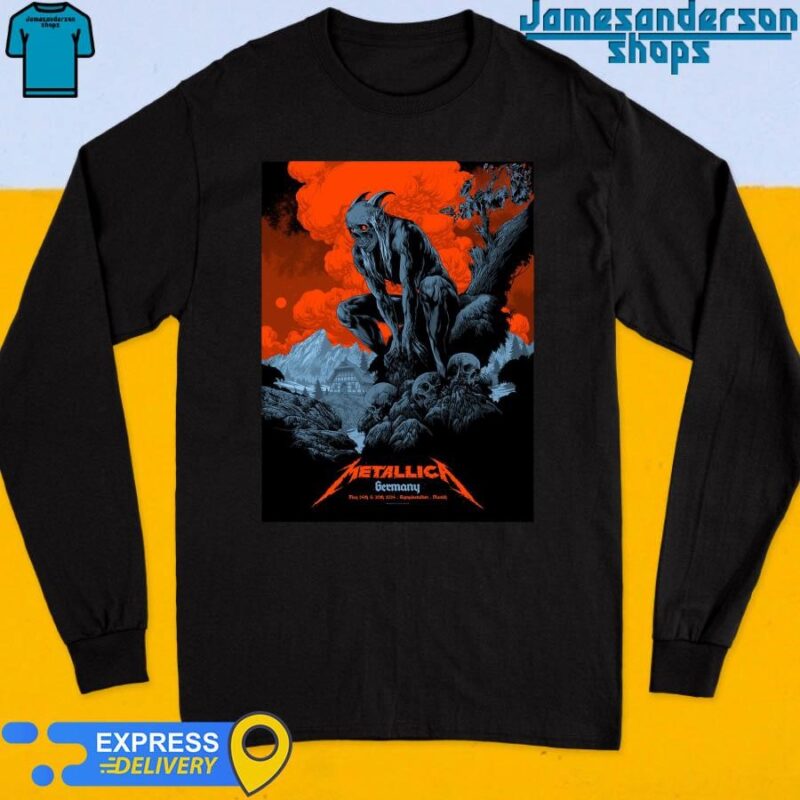 Official Metallica Germany May 24th and 26th 2024 Olympiastadion Munich Long Sleeve