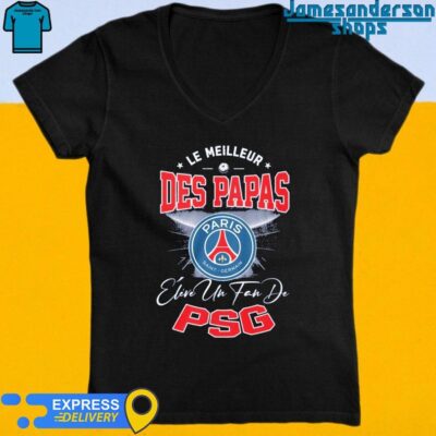 Official Le Meilleur Des Papas Paris Saint-Germain Fan V-Neck